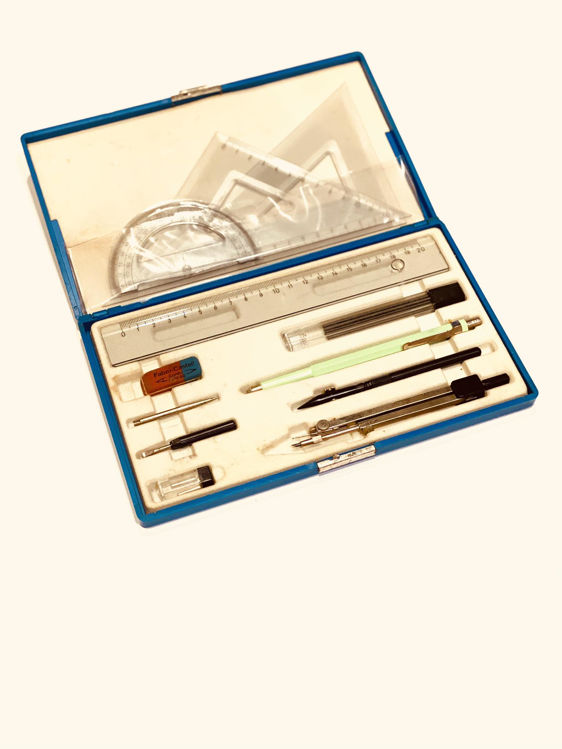 Picture of 999-70% OFF-FABER CASTEL BOX OF MATHEMATICAL SET + COMPASS